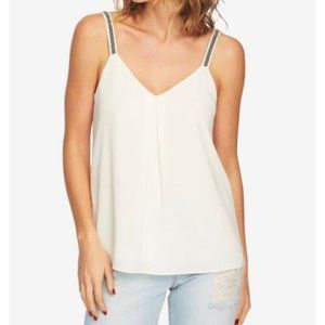 1. State Gypsy Night Antique White Flowy Tank Top NWT Size Large